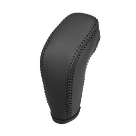 A ABSOPRO Car Shift Boot Cover Gear Knob Shifter Boot for Buick Regal 2011-2016 Faux Leather Black Black Stitches