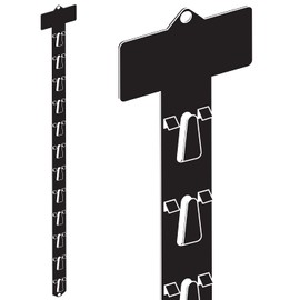 Clip Strip 50 Pack Heavy Duty, 24" L for Merchandising, Black for Hanging Merchandise in Retail Stores, Strong & Durable Brand 'Posi-Lok' Model Merchandising Strips