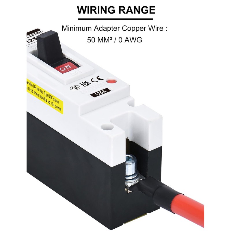 DIHOOL 125 Amp Heavy Duty Battery Disconnect Switch, DC Circuit