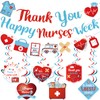 Happy Nurses Week Banner Thank You Nurses Banner Nurse Week Decorations Nurse Appreciation Week Hanging Decorations for Nursing School Party Decorations