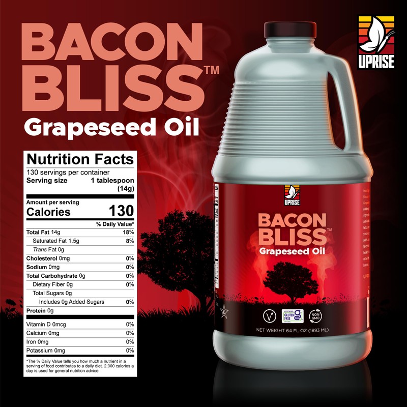 Bacon Bliss Grapeseed Oil – 64 oz Bulk Bottle |