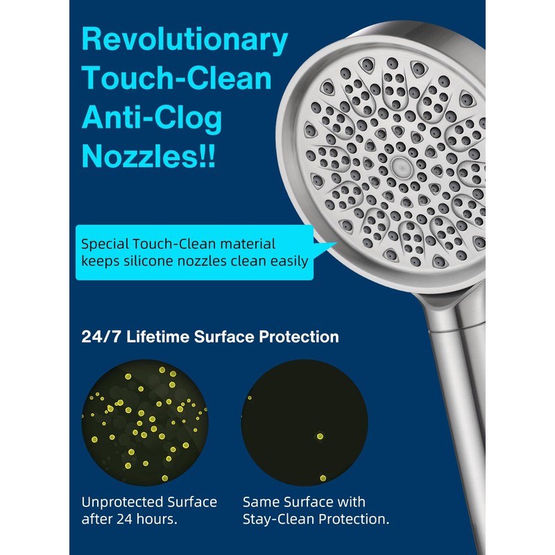 Cobbe Handheld Filtered Shower Head - Filters >99% Chlorine -