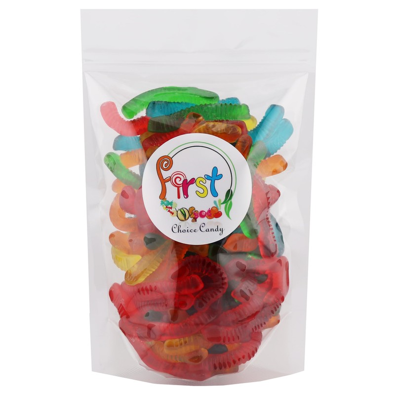 FirstChoiceCandy Sweet & Sour Gummy Worms, Multi Flavors and Solid