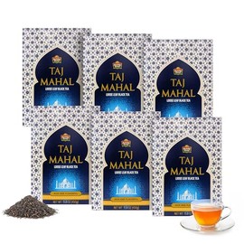 Taj Mahal Tea by Brooke Bond | Loose Leaf Tea | Black Tea | Compatible for Chai & Milk | Premium Blend | Refreshing Taste | 450 Grams (Pack of 6)