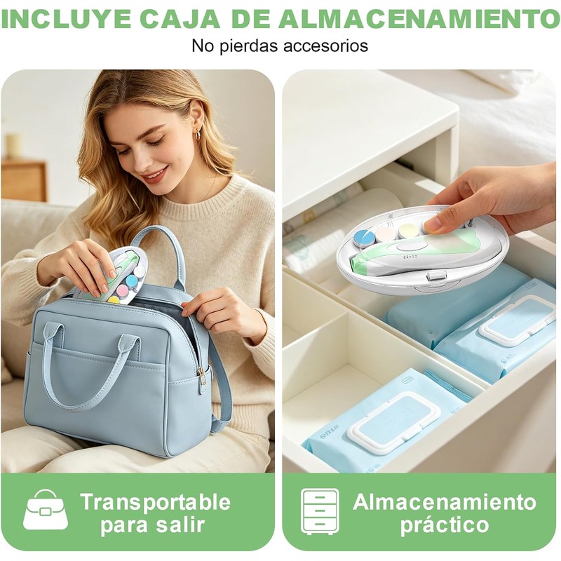 AXIDUN-Lima de uñas para bebé, Cortaúñas para bebé