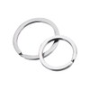 10 Pcs 25mm 30mm Keyring Metal Flat Split Key Ring