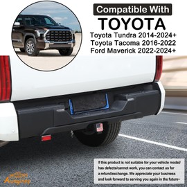 Aunginsy Trailer Hitch Cover Compatible with Toyota Tundra 2022 2023 2024 Pickup Trailer Hitch Cover Tube Plug Insert Rubber Tow Receiver Hitch Tube Cover Plug Cap Protection Exterior Accessories