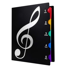 A4 Expanding File Folder Project Sorter Waterproof Music Score Folder Accordion File Divider Plastic Document Folder Organiser Bills Document Wallet Paper Filing Folders for Desk/Office/Home Storage