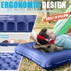 GDREAMT Inflatable Camping Sleeping Pad with Pillow, Extra Thickness 4