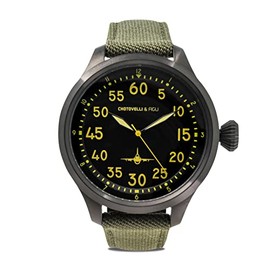chotovelli Men’s Tool Pilot Watch with Green Canvas Strap 3400.4