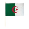 Algeria 12x18in Stick Flag - 1 dozen pack