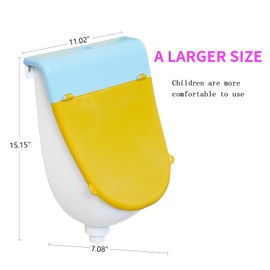 Toddler Potty Wall Mounted Child Urinal with Cover Bathroom Potty Training Kids Urinal for Boys Waterless Urinal for Men Plastic Urinals, Garage Urinal Urine Diverter Outdoor Urinal, with Hose