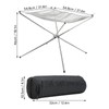 Outdoor Fire Pit, Portable 22 Inch Upgrade Foldable Stainless Steel