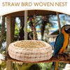 SUPVOX Straw Bird Nest Artificial Bird Nest Woven Birdhouse for