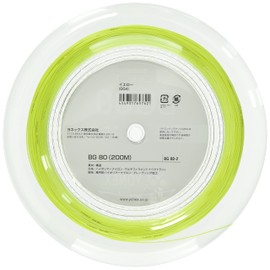 Yonex Badminton Strings, Micron 80 (0.68 mm), BG802, Yellow, Roll, 68.6 ft (200 m)