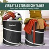 Rachmi 40 Gallon Collapsible Trash Can 2-Pack | Reusable Outdoor