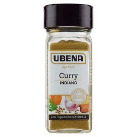 UBENA, Curry Indiano, Spezia per Piatti a Base di Riso, Latte di Cocco, Pesce, Carne e Legumi, Formato Vasetto da 30 gr