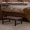 Flottian 6" Wooden Step Stools for Adults Kids,15.4" Extra Wide