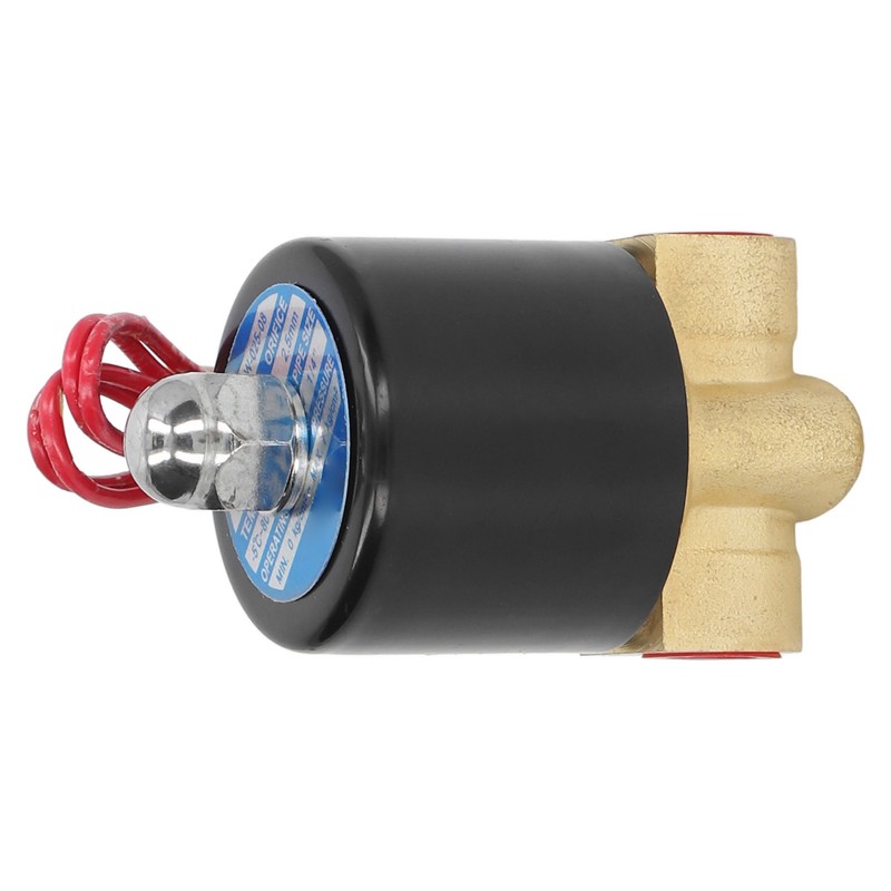 Brass Electric Solenoid Valve 2W025‑08 Normally Closed 1/4in 2 Position