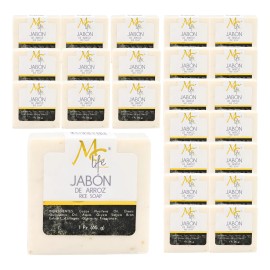 24 Jabones De Arroz Quita Manchas, Aclara, Suaviza, Mc Life.