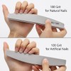 Lingtoolator Buffers 100/180 Grit Washable Double Sided Nail Sanding Block