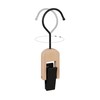 Relaxdays Set of 5 Rubber Coated Clothes Clips with Hooks