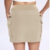 Timuspo Women's Quick-Drying Cargo Skort Skirt High Waist Golf Skirts