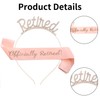 Retirement Decorations,Happy Retirements Party Tiara Crown and Sash Set Decoration