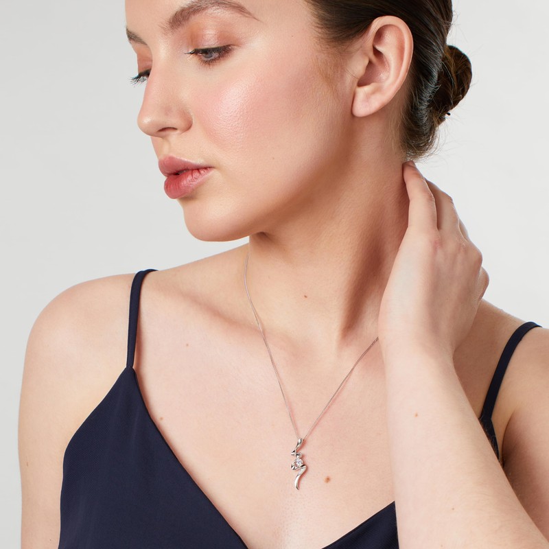 JOOLS by Jenny Brown ® Silver Pendant Featuring A Flash