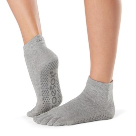 トゥソックス(TOESOX) アンクル（Full-Toe) 20FW ヨガウェア 日本正規品 ／ ヘザーグレー（グレー) Mサイズ