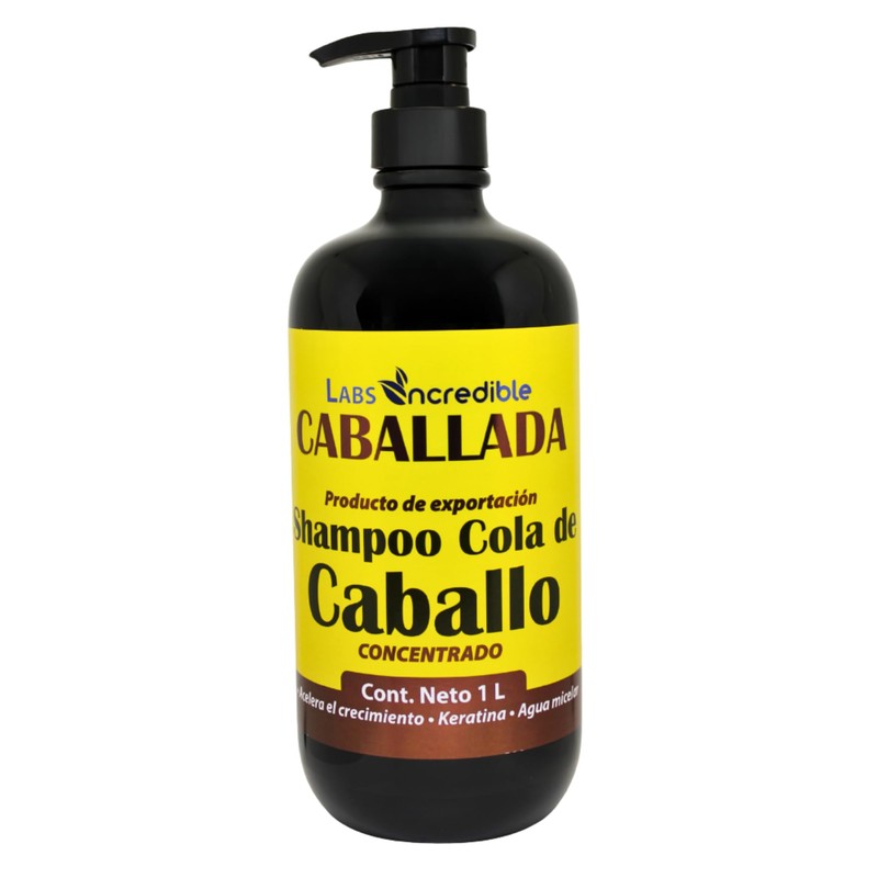 CABALLADA Shampoo Cola de Caballo Labs Incredible Concentrado, Keratina, Agua