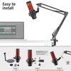 QuadCast Boom Arm Mic , Adjustable Suspension Boom Scissor Arm