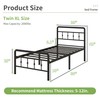 Nailsong 18 Inch Twin XL Bed Frames with Headboard and