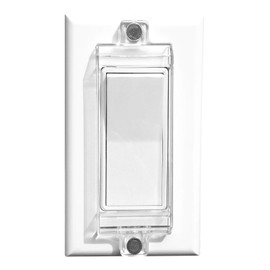 Magnetic Switch Covers, ILIVABLE Light Switch and Outlet Cover for Flat Modern Switches (Clear, 8 Pack)