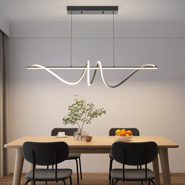 Modern Led Pendant with Remote Control Dimmable 47 Inch 3000k-6000k