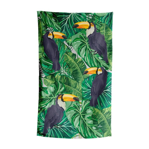 SUNWET STAY DRY | Toalla Microfibra Tucanes Extra Grande (158x85cm)