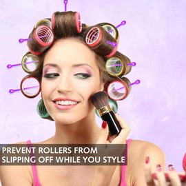 Hair Roller Pins Plastic, 140 PCS Brush Roller Pick Plastic Hair Rollers Pins Brush Hair Rollers Pins Hair Curler Roller Pins for Rollers Hair Curling Styling Accessories