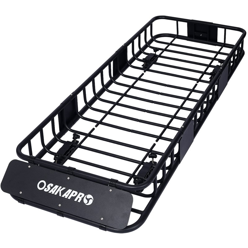 64" x 22.8" Roof Rack Rooftop Cargo Carrier Steel Basket,