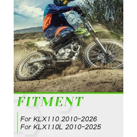 JFG RACING KLX110/L Dirt Bike Shifter, Aluminum Gear Shift Pedal Lever for KLX110 2010-2026, KLX110L 2010-2025, Green