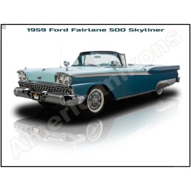 1959 Ford Fairlane 500 Skyliner NEW Metal Sign: 12 x 16" Ships Free
