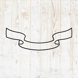 Ribbon Wall Decals Silhouette - Ribbon Wall Stickers - Text Banner Room Decor for Boys Girls Kids Room Bedroom Laptop Water Bottle Car Window Decals DWSV5744