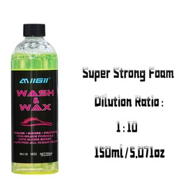 MIIGII Car Wash Soap with Paint Protection Coating - pH Balanced Car Shampoo - Rich Suds & Deep Cleaning - All Vehicles - 150ml (5oz)
