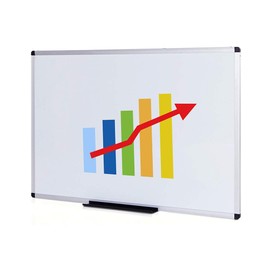 VIZ-PRO Dry Erase Board/Whiteboard, 72 x 48 Inches, Wall Mounted Board for School Office and Home
