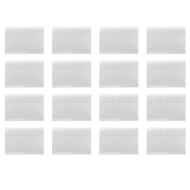 Wisboey Pack of 100 Clear Plastic Shelf Holders Ticket Holder Retail Price Goods Holder (6 x 4 cm)