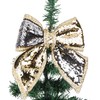 Christmas Concepts® 21cm Reversible Sequin Bow - Luxury Accessories (Silver