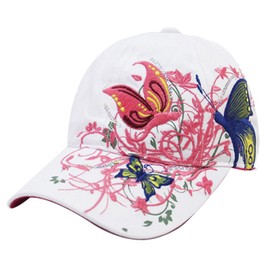 Belsen girls butterfly embroidered vintage baseball cap snapback trucker hat -