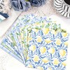 24 Sheets Lemon Pattern Paper 12'' x 12'', Mediterranean Lemon