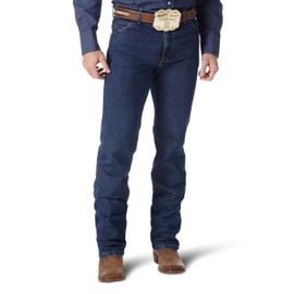 Wrangler Men's Premium Performance Advanced Comfort Cowboy Cut Reg Jean, Mid Stone, 32W x 32L