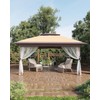 HarmonyHealth 13x13 Pop Up Gazebo with Mosquito Netting & UPF