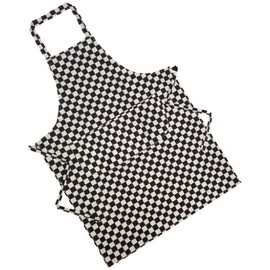 Nightwear Heaven 100% UK Made Chefs Check Aprons - 4 Colours Black
